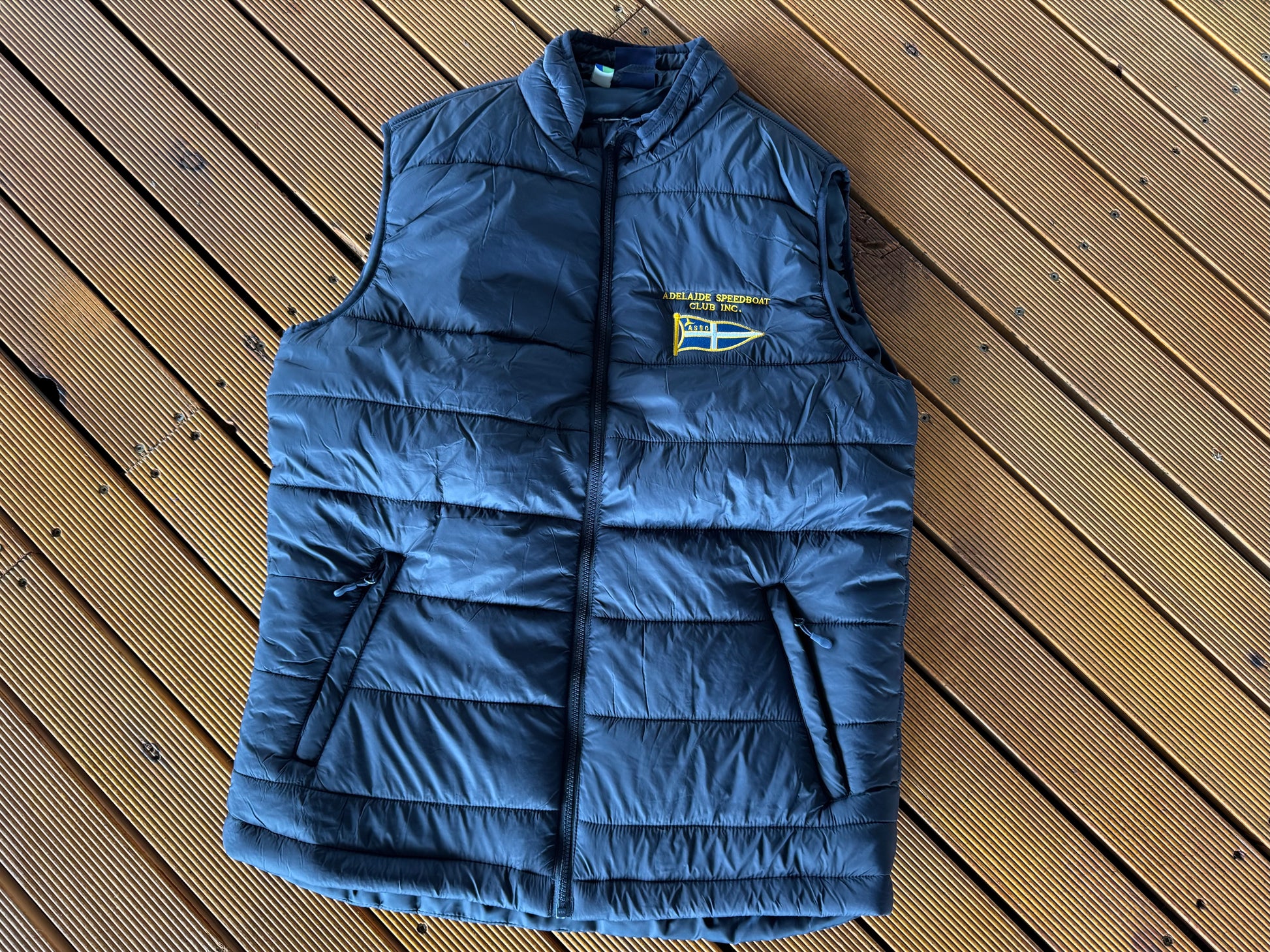 ASBC Vintage Flag Logo Puffer Vest